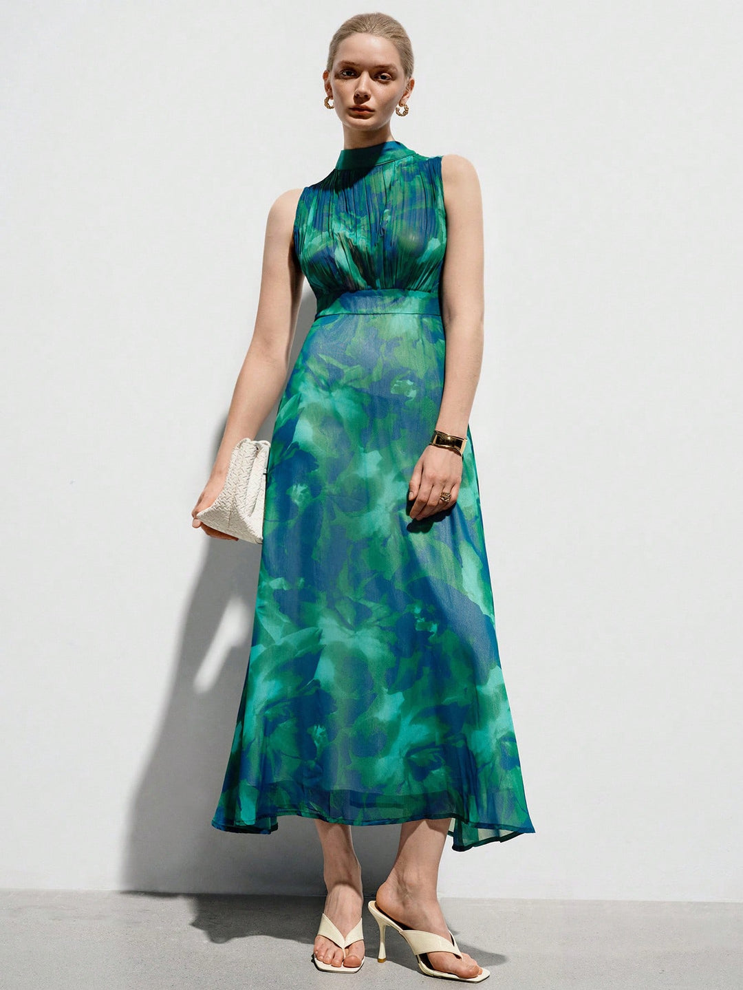 Rochie midi SHEIN, mix culori