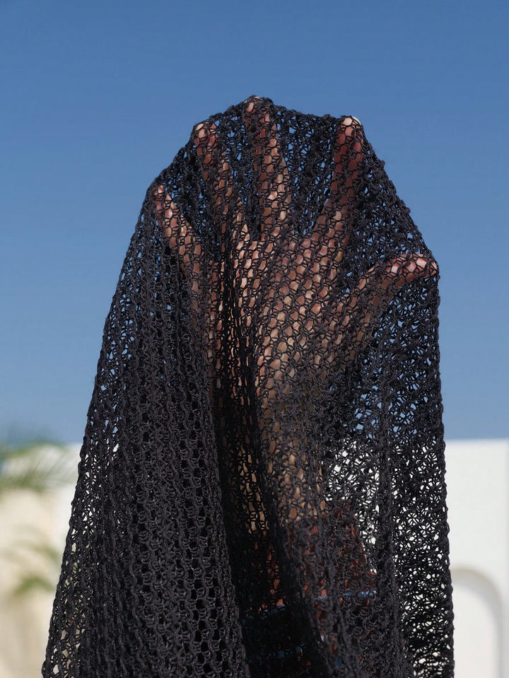 Fusta de plaja SHEIN, negru