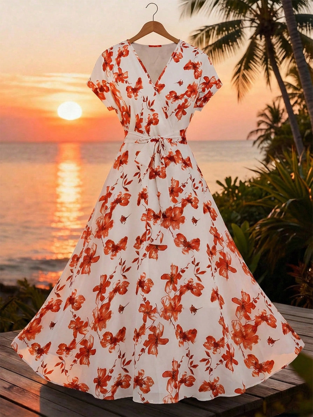 Rochie midi SHEIN, roșu