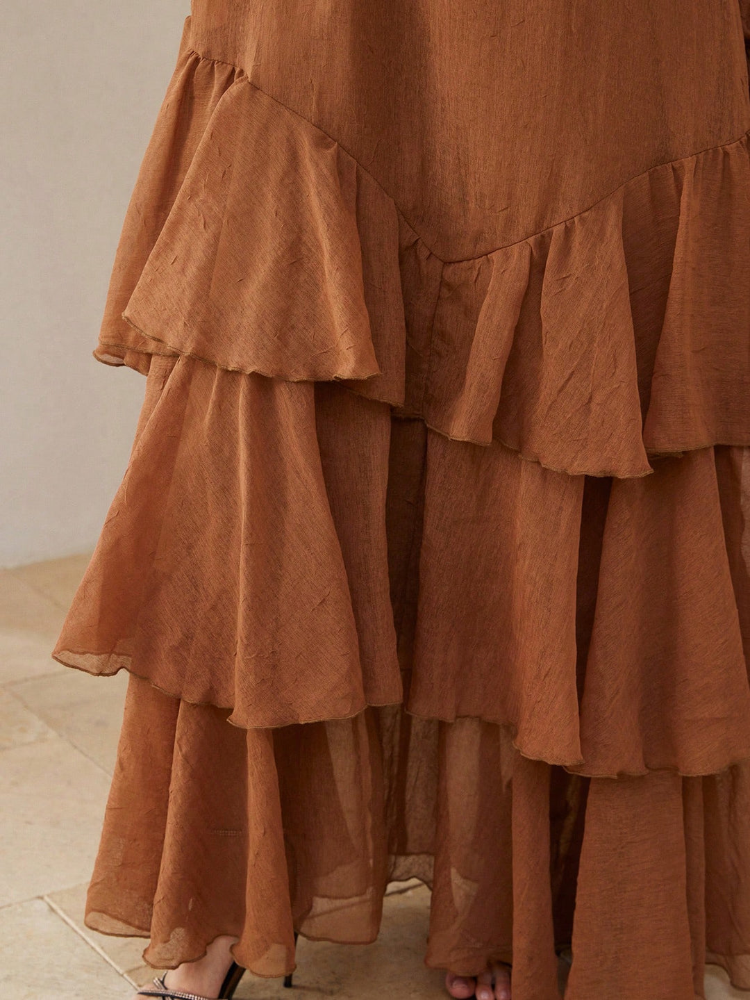 Rochie maxi SHEIN, maro