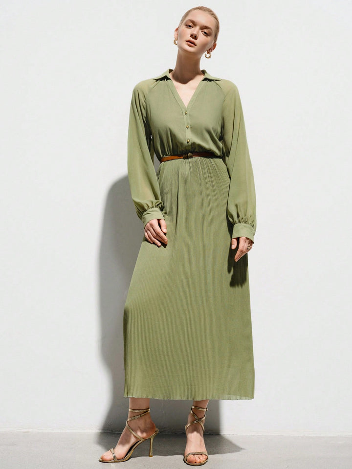 Rochie maxi SHEIN, verde