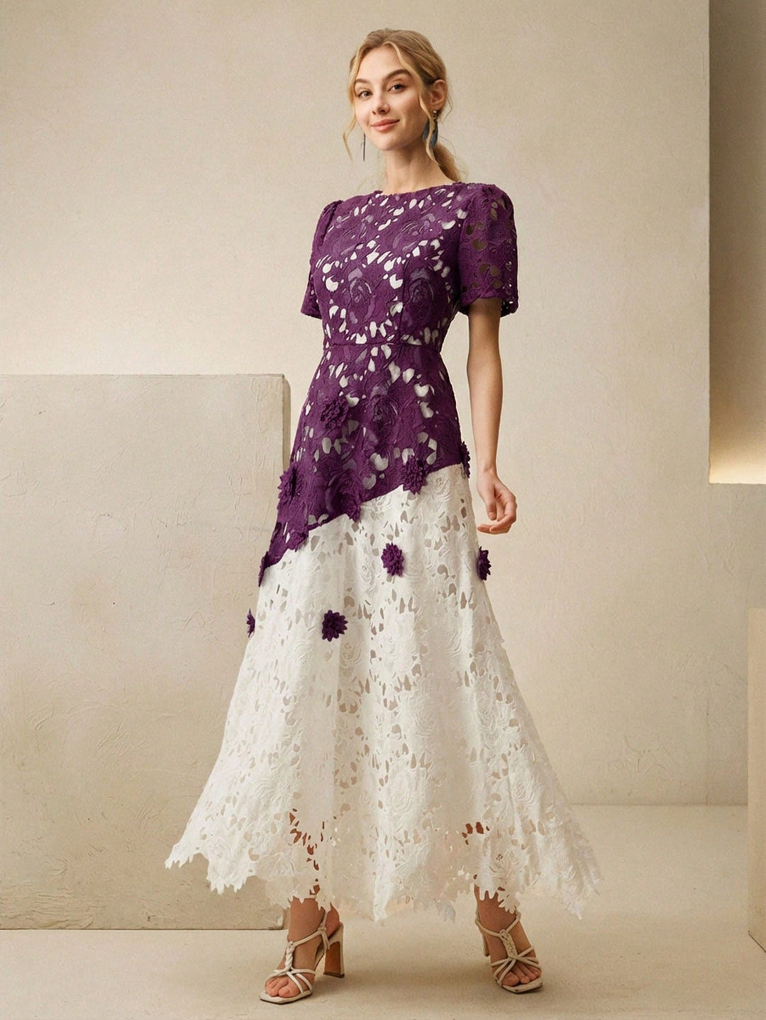 Rochie midi SHEIN, mov