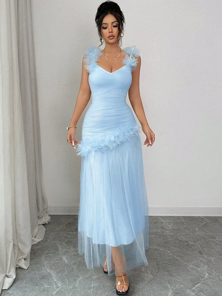 Rochie midi SHEIN, albastru