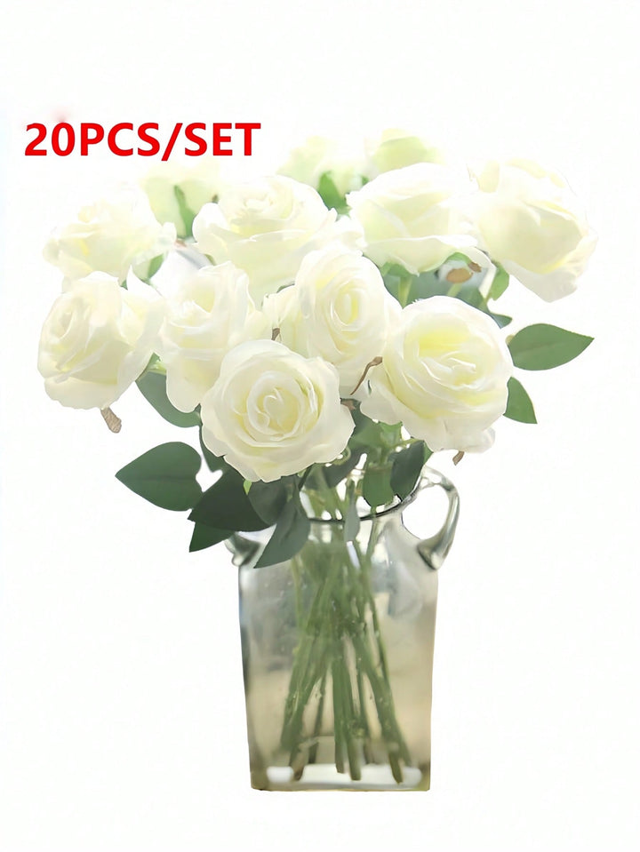 Floari artificiale SHEIN, alb