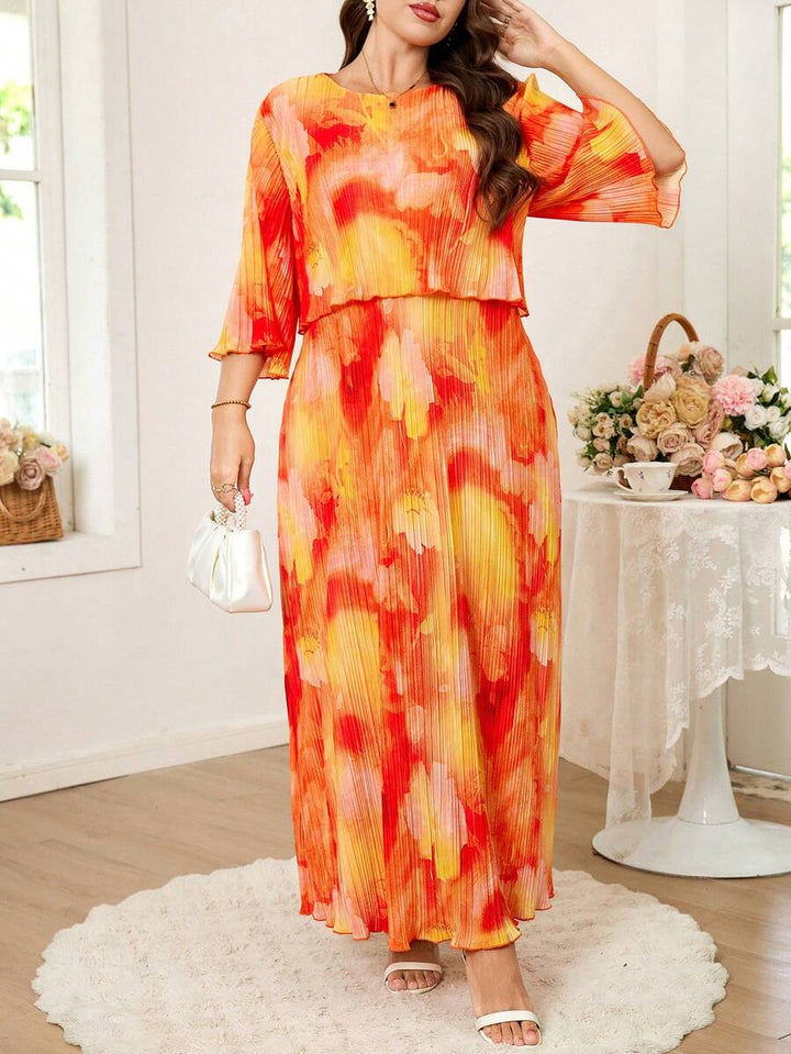 Rochie maxi SHEIN, mix culori