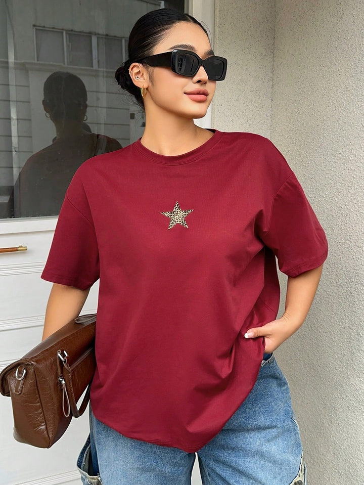Tricou SHEIN, vișiniu