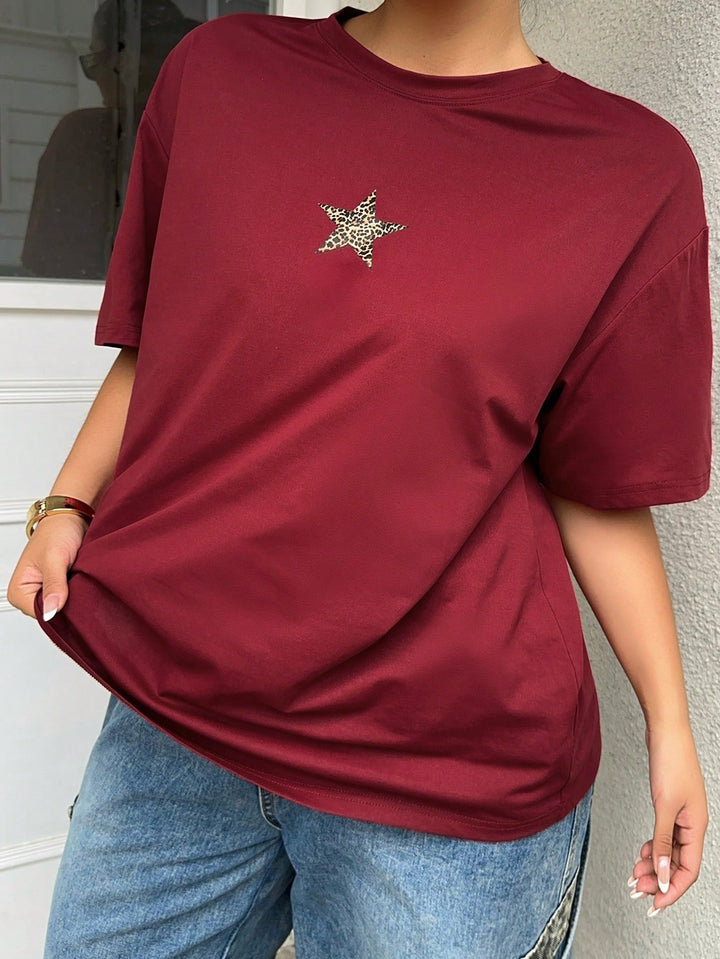 Tricou SHEIN, vișiniu