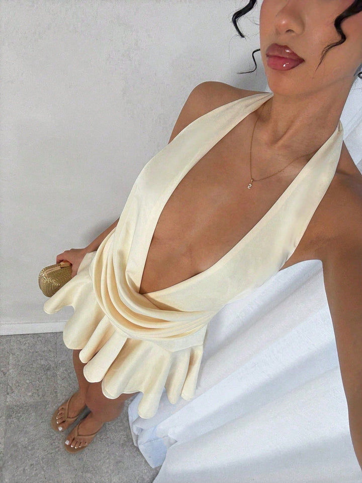 Rochie mini SHEIN, galben