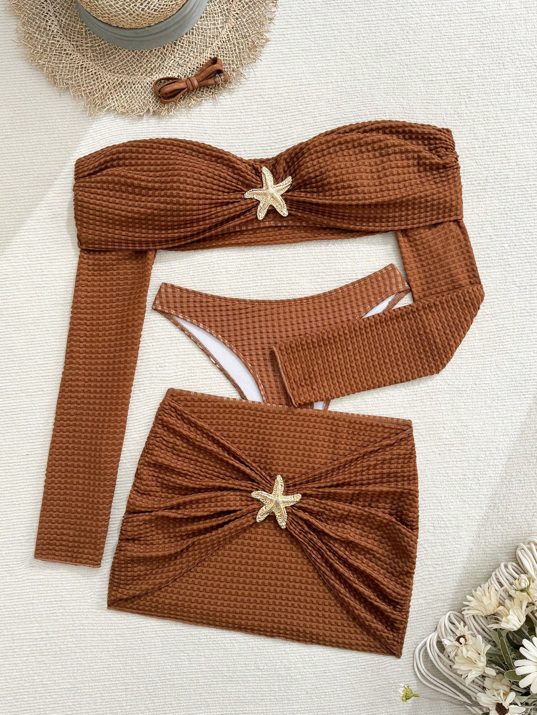 SHEIN bikini szett, barna
