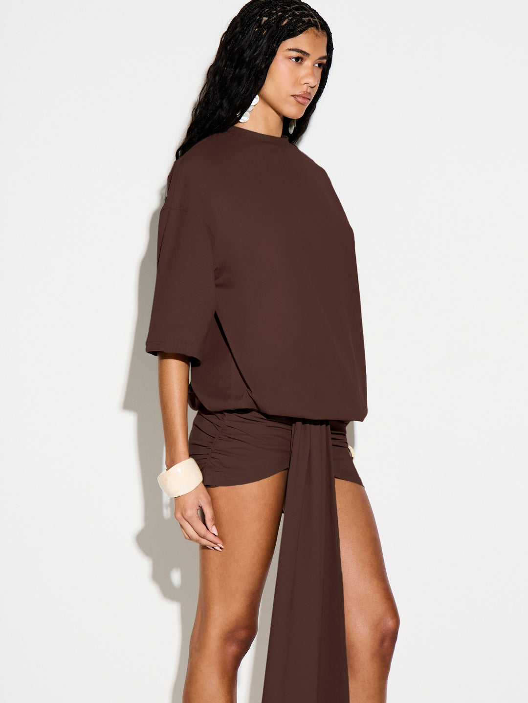 Rochie mini SHEIN, maro