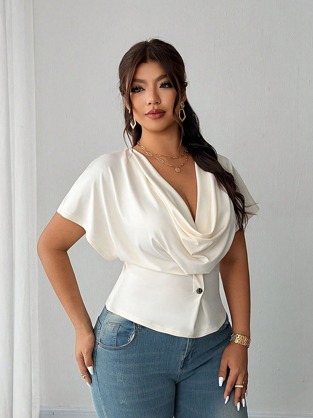 SHEIN póló, bézs