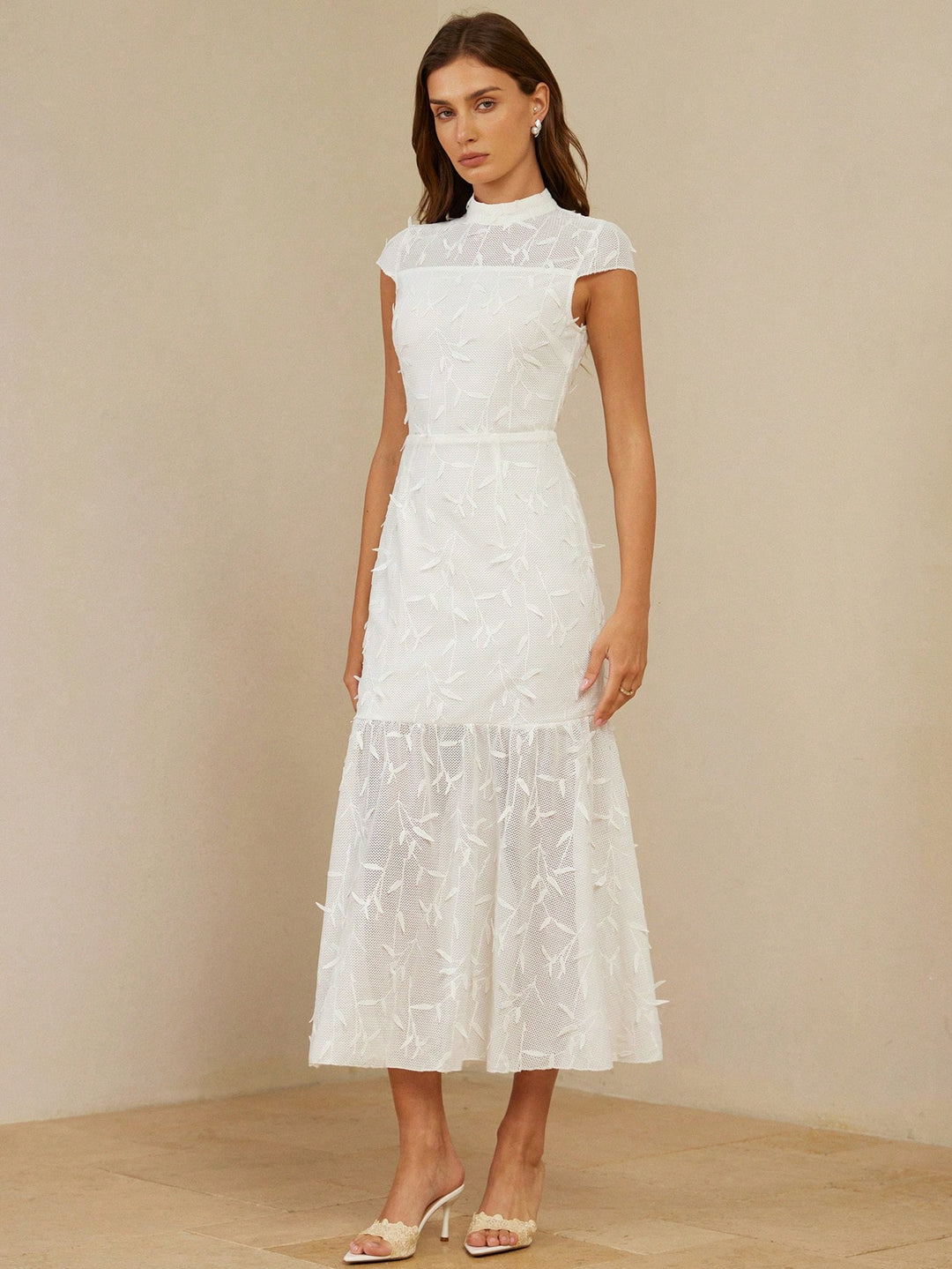 Rochie maxi SHEIN, alb
