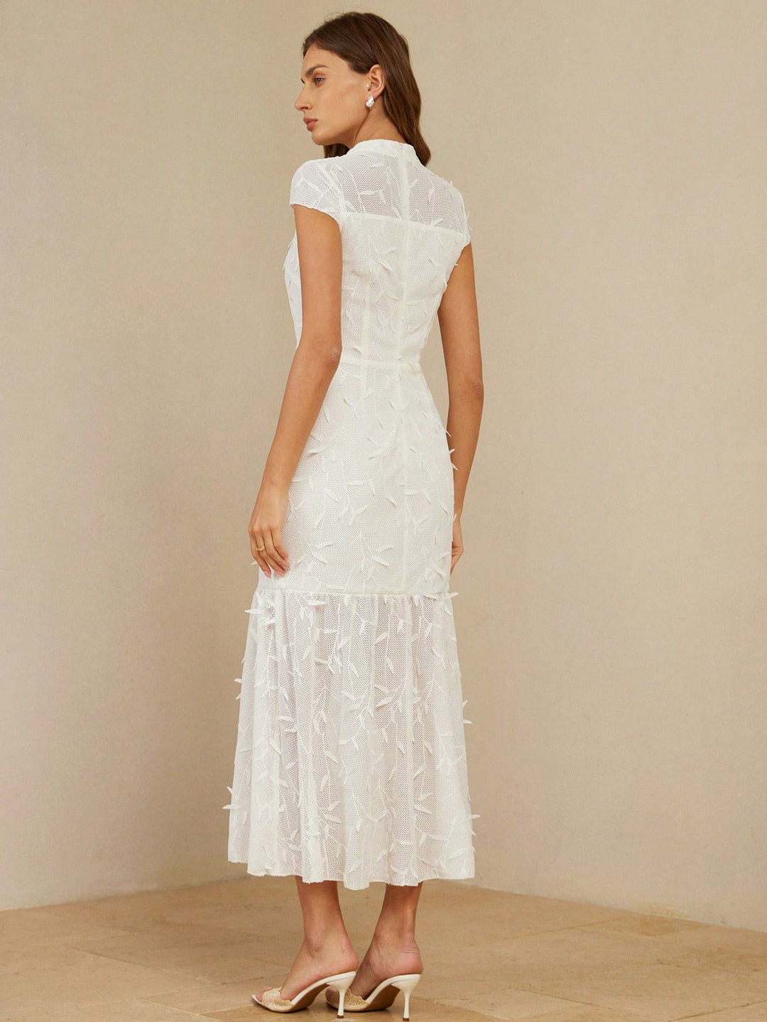Rochie maxi SHEIN, alb