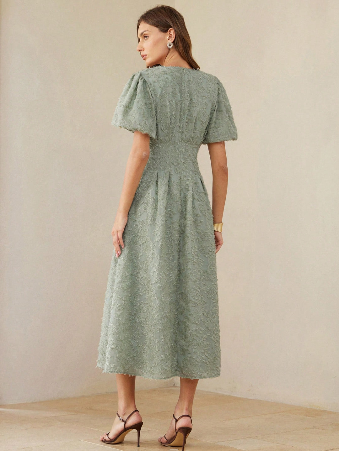 Rochie midi SHEIN, verde