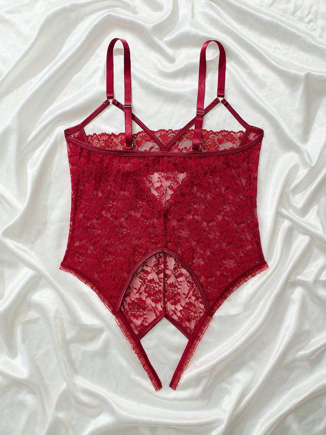 Test bodysuit SHEIN, bordó