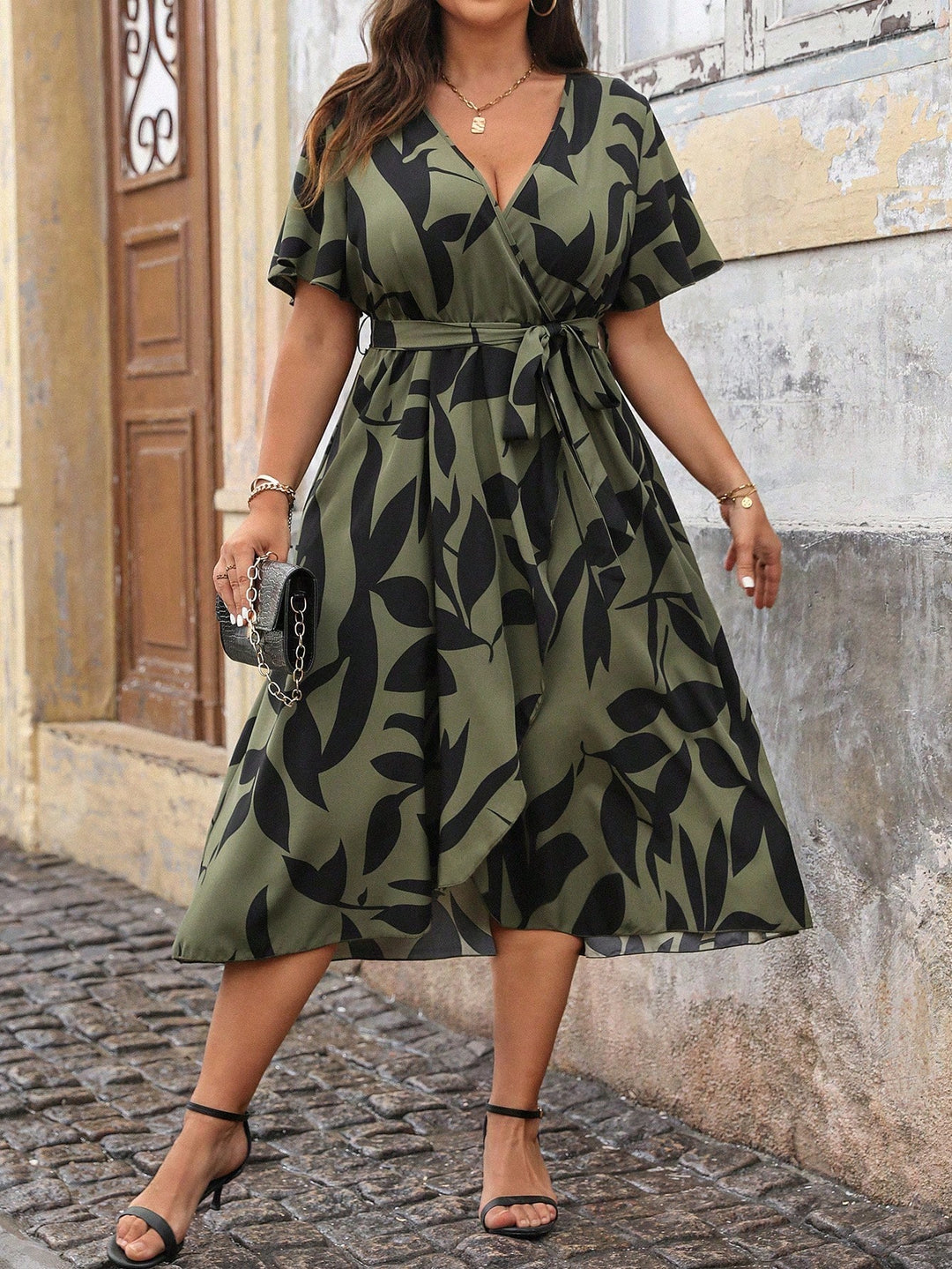 Rochie midi SHEIN, mix culori