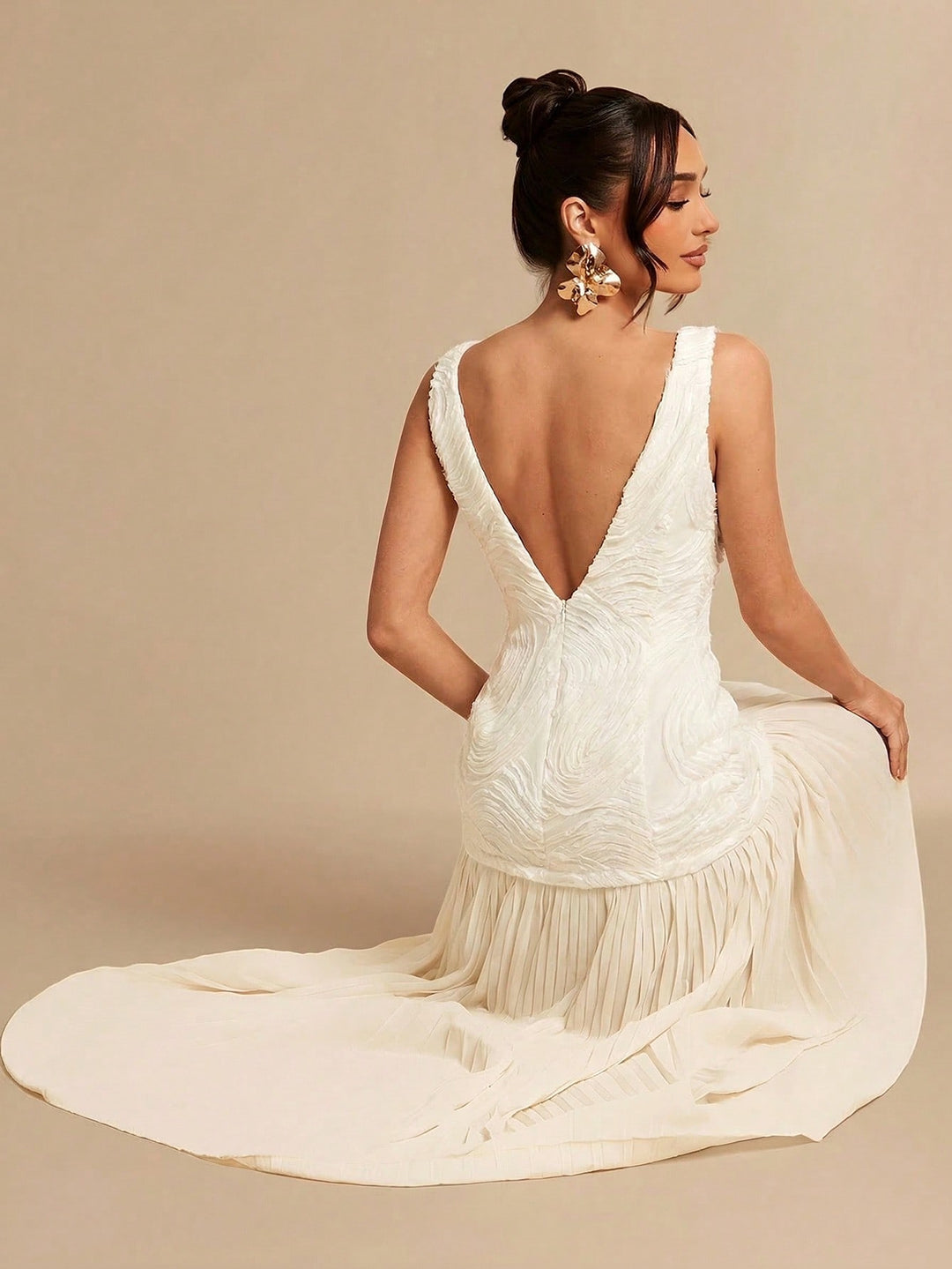 Rochie maxi SHEIN, portocaliu