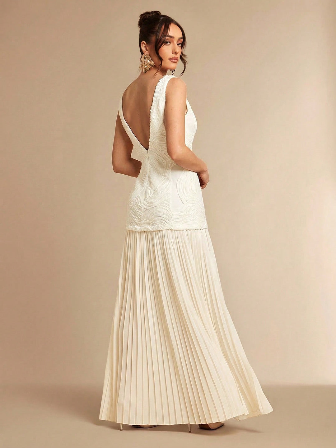 Rochie maxi SHEIN, portocaliu