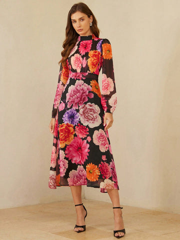 Rochie midi SHEIN, mix culori