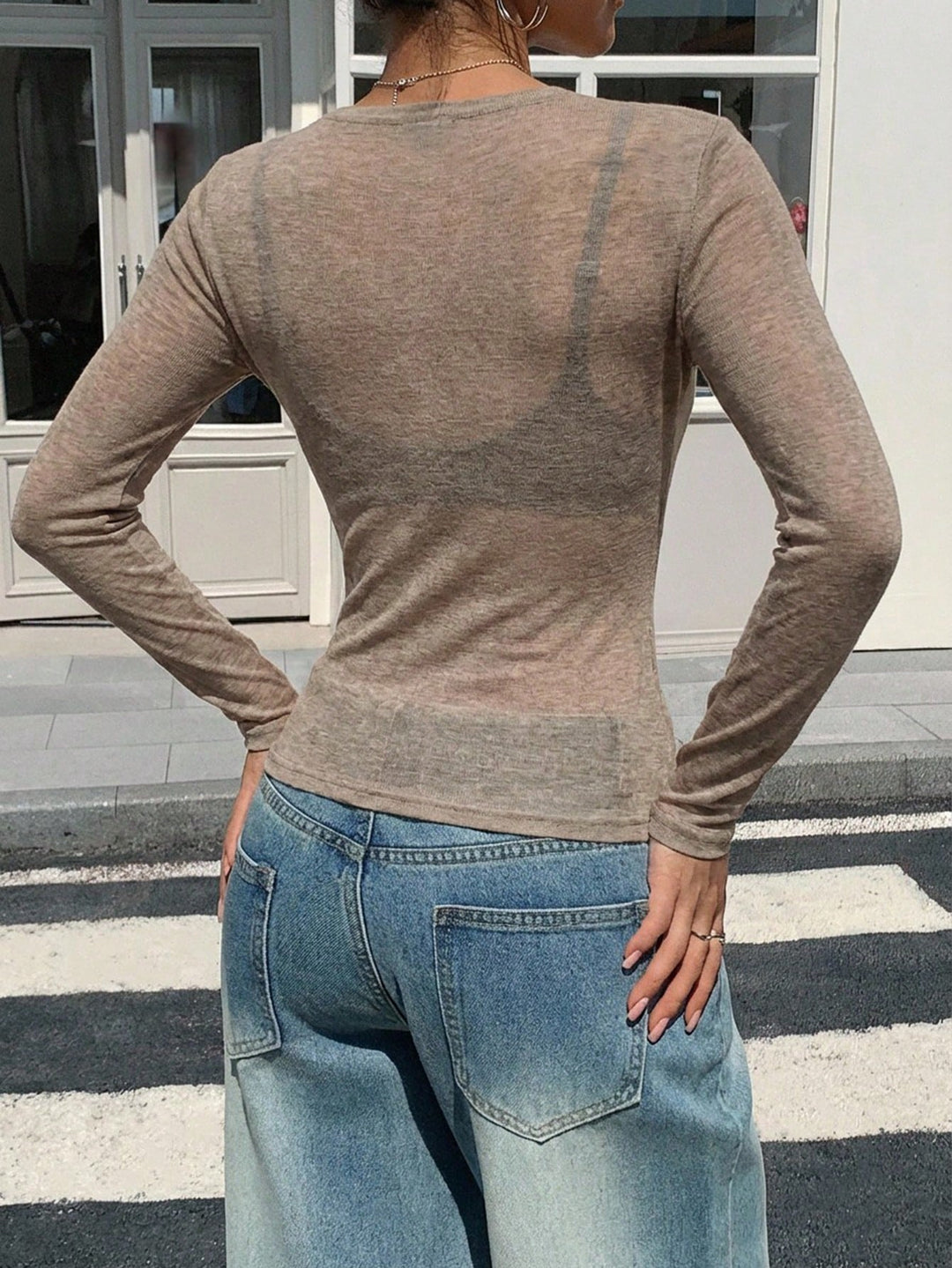 Tricou SHEIN, kaki