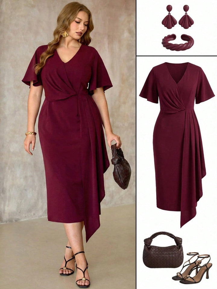 Rochie SHEIN, vișiniu