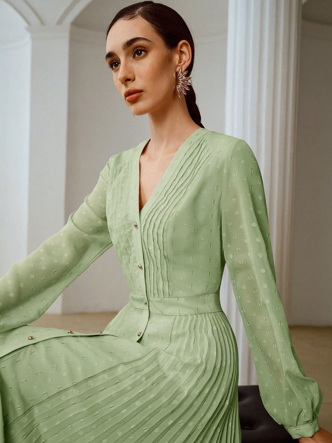 Rochie maxi SHEIN, turcoaz