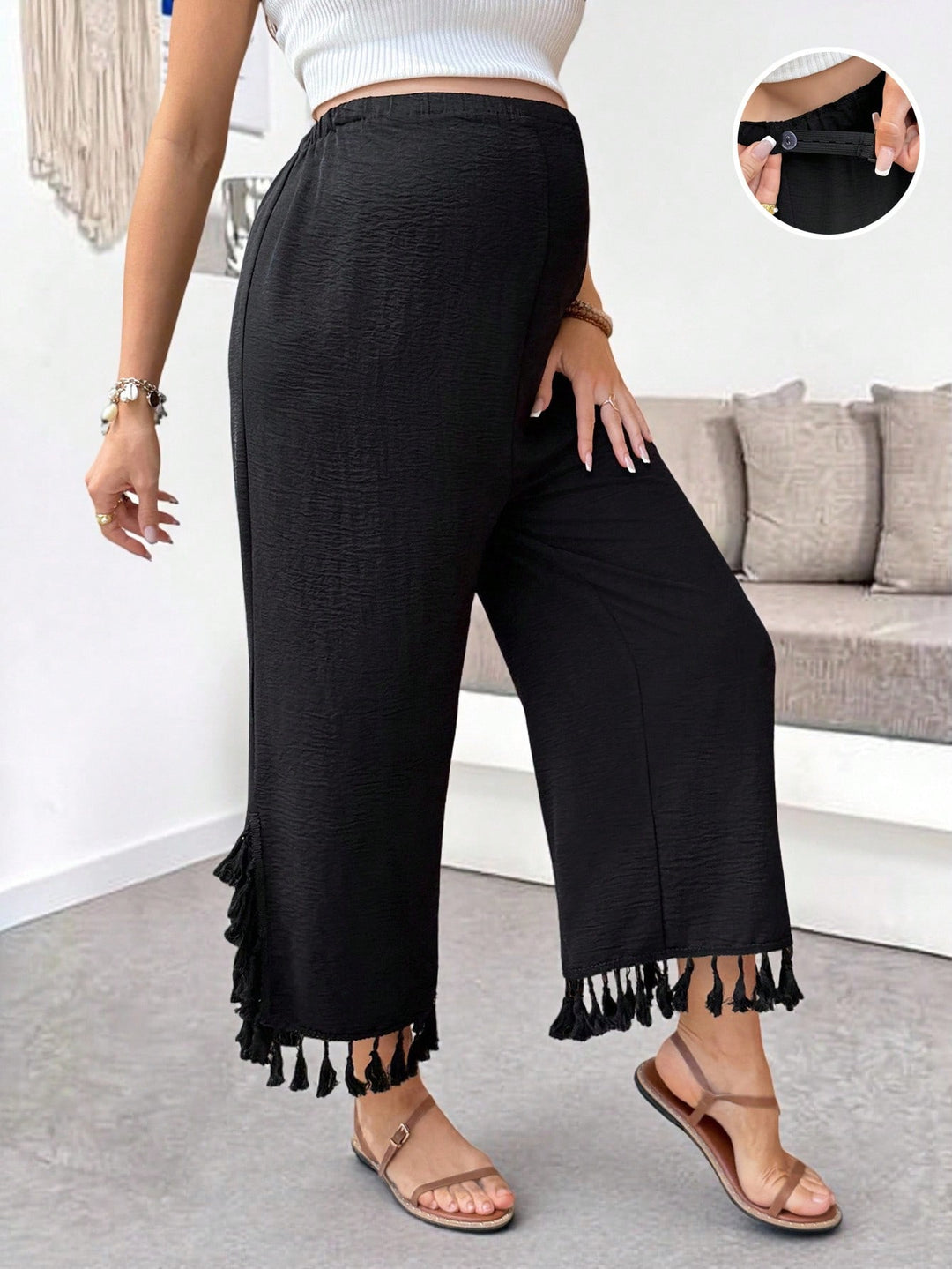 Pantaloni SHEIN, negru