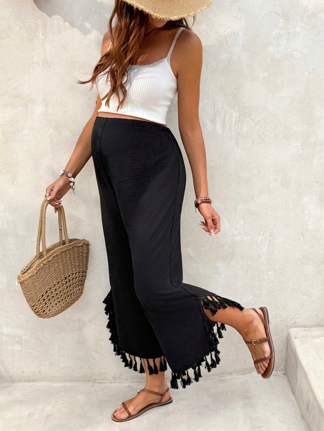 Pantaloni SHEIN, negru