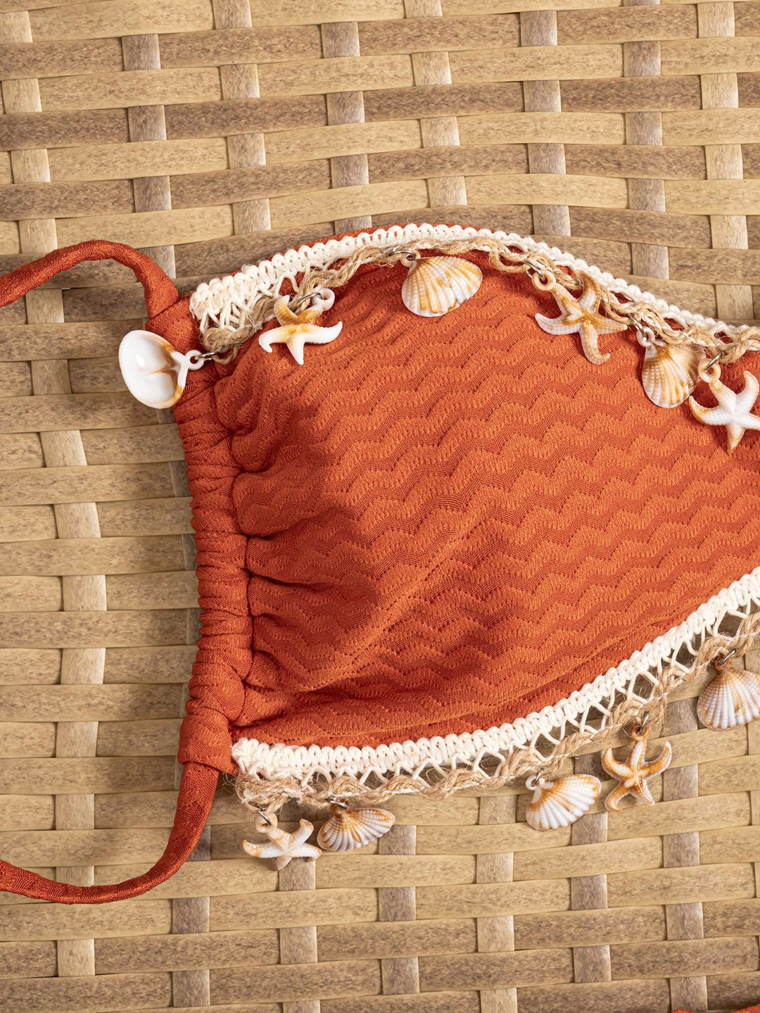 Set bikini SHEIN, portocaliu