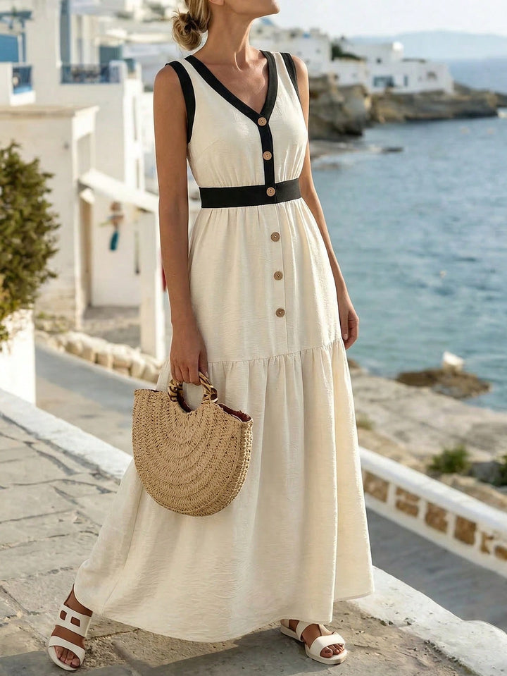 Rochie maxi SHEIN, bej