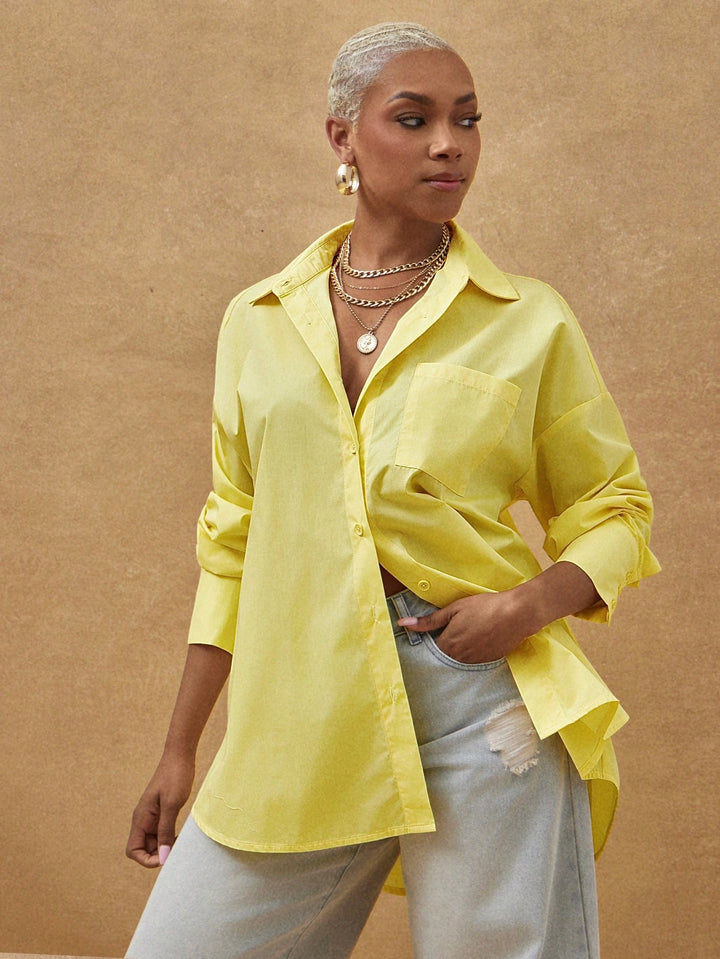 Top SHEIN, galben