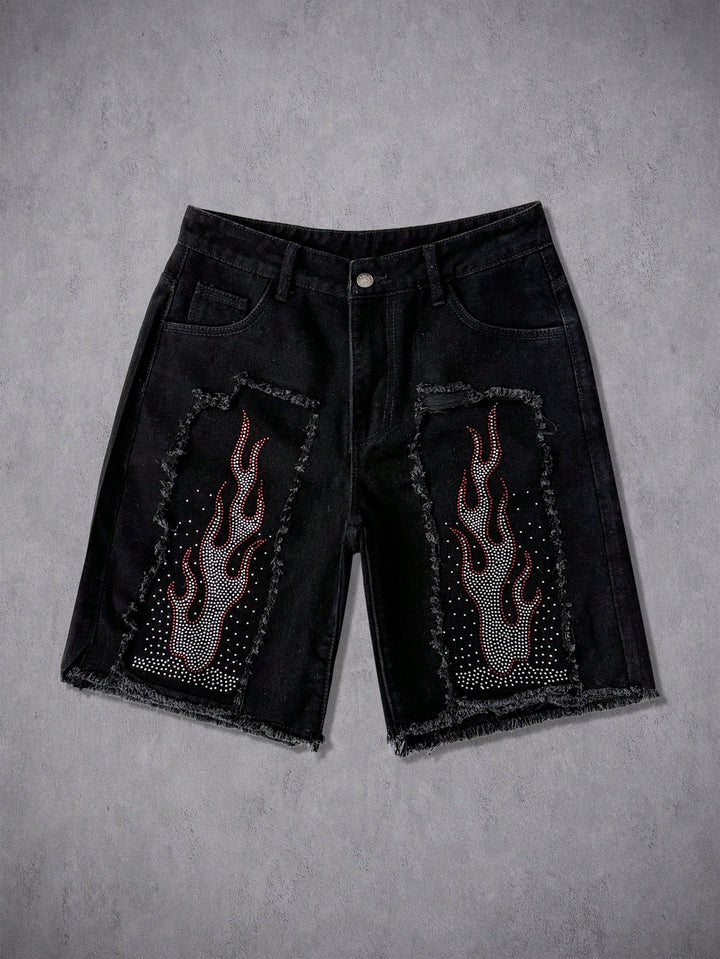 Pantaloni scurți SHEIN, negru