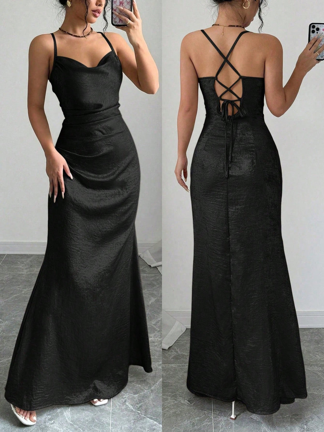 Rochie maxi SHEIN, negru