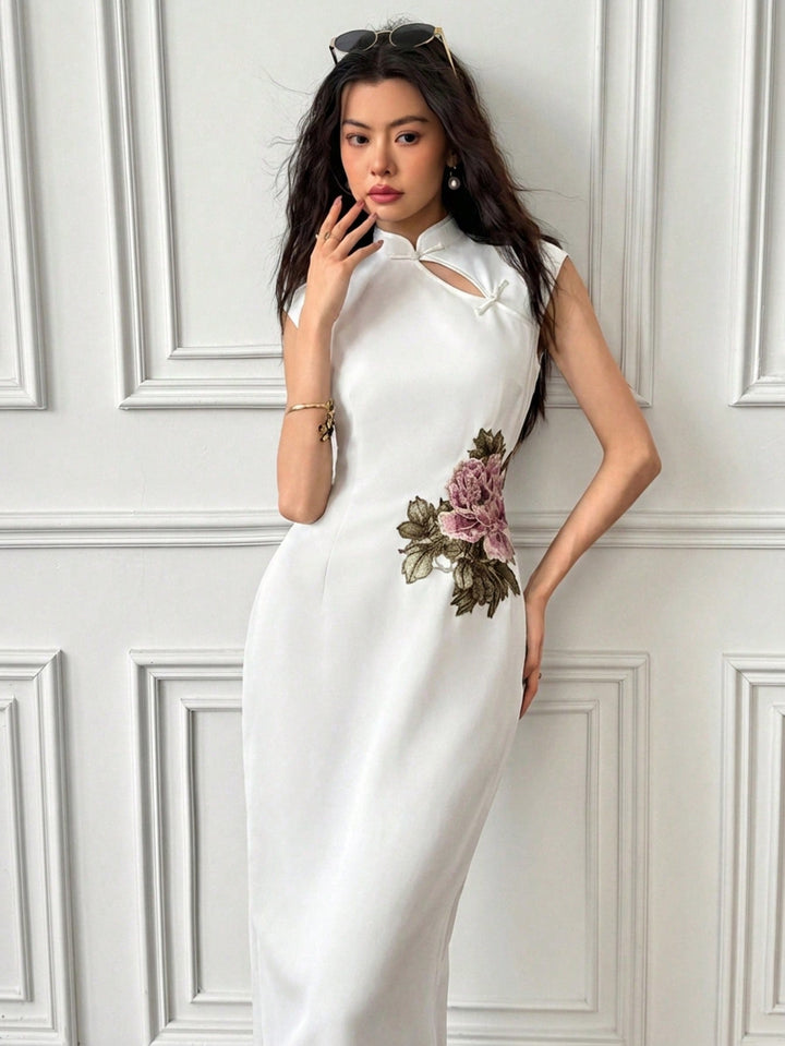 Rochie maxi SHEIN, alb
