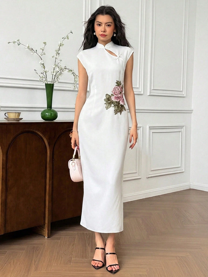 Rochie maxi SHEIN, alb