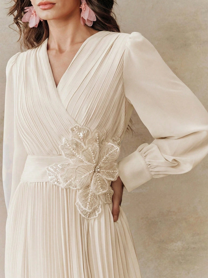 Rochie maxi SHEIN, crem