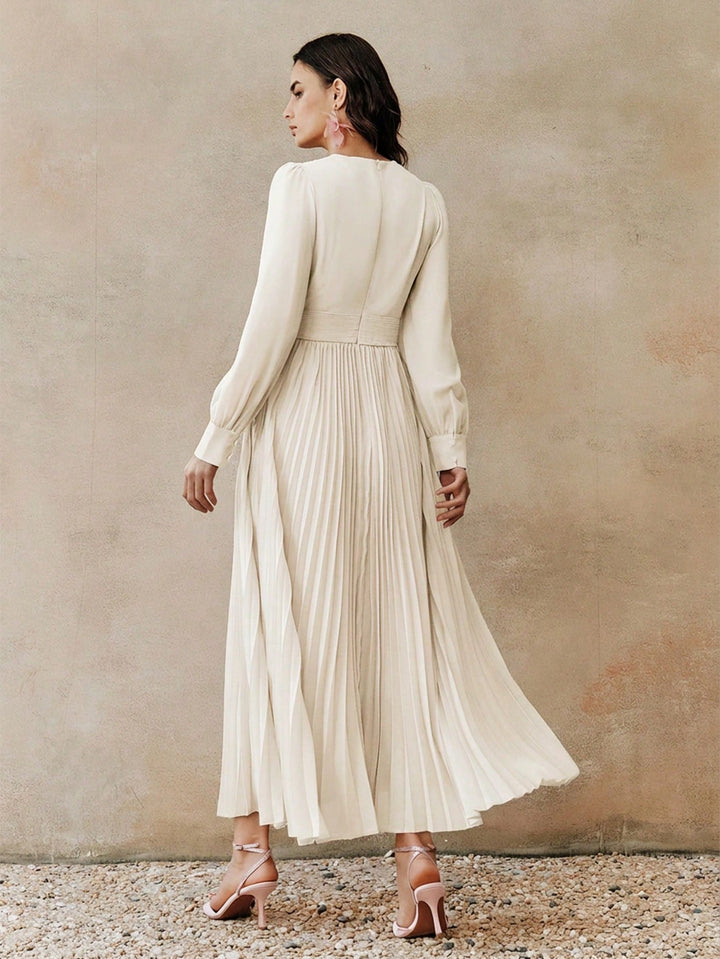 Rochie maxi SHEIN, crem