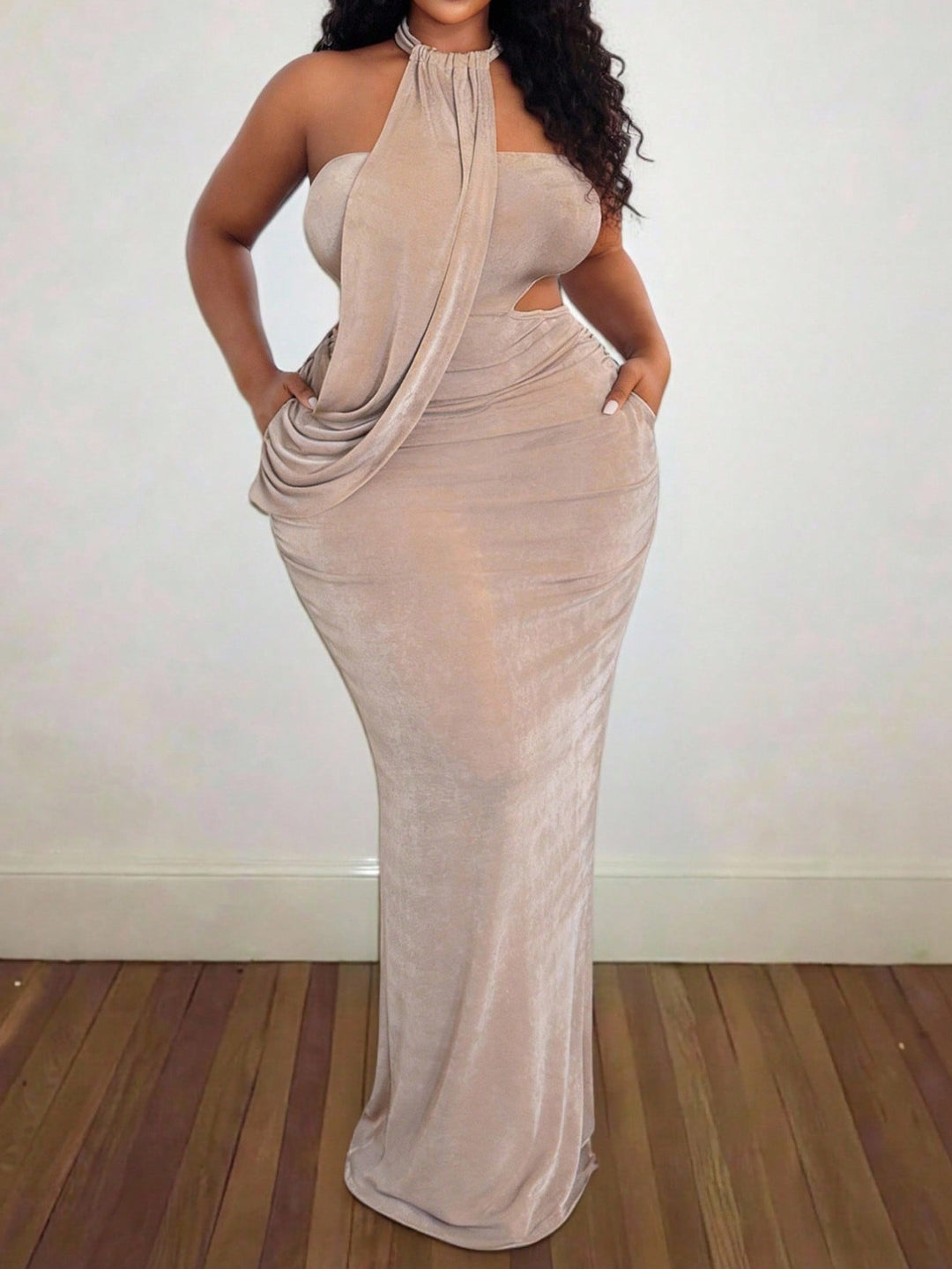 Rochie SHEIN, kaki