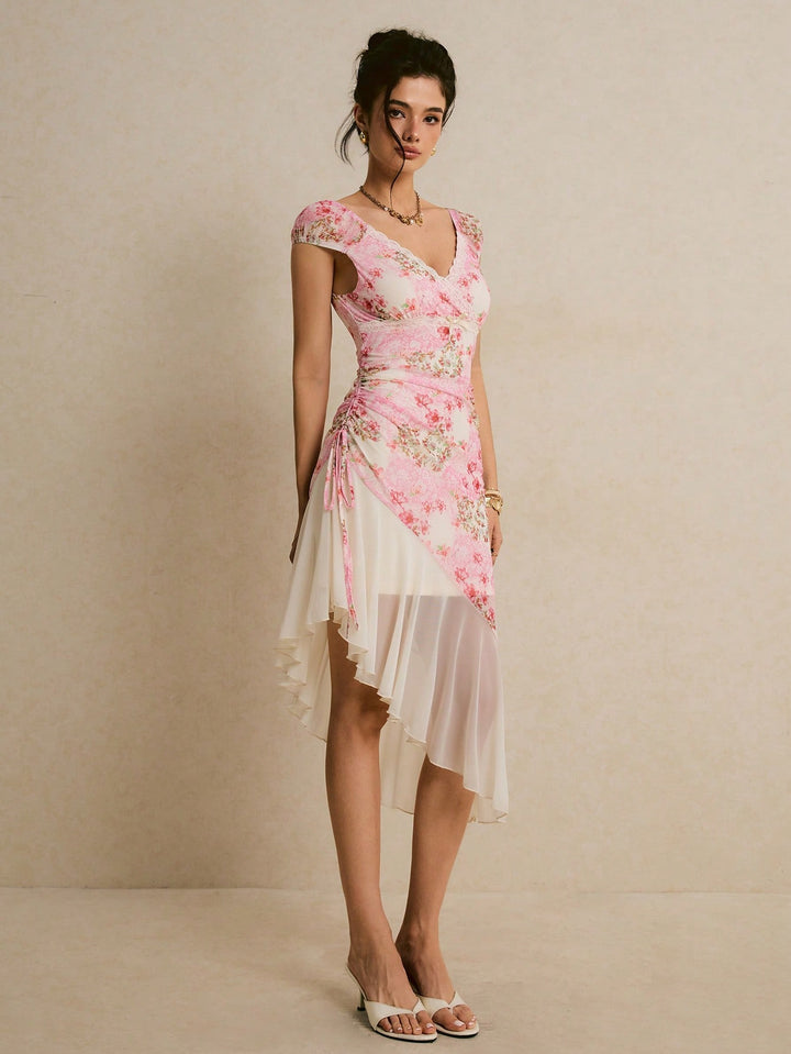 Rochie midi SHEIN, roz