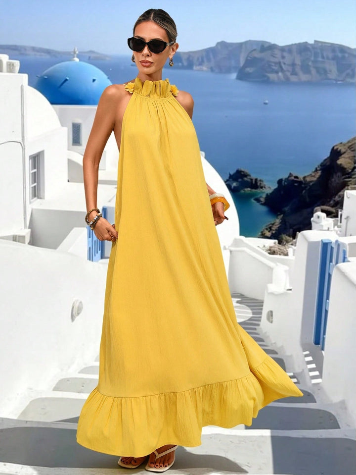 Rochie maxi SHEIN, galben