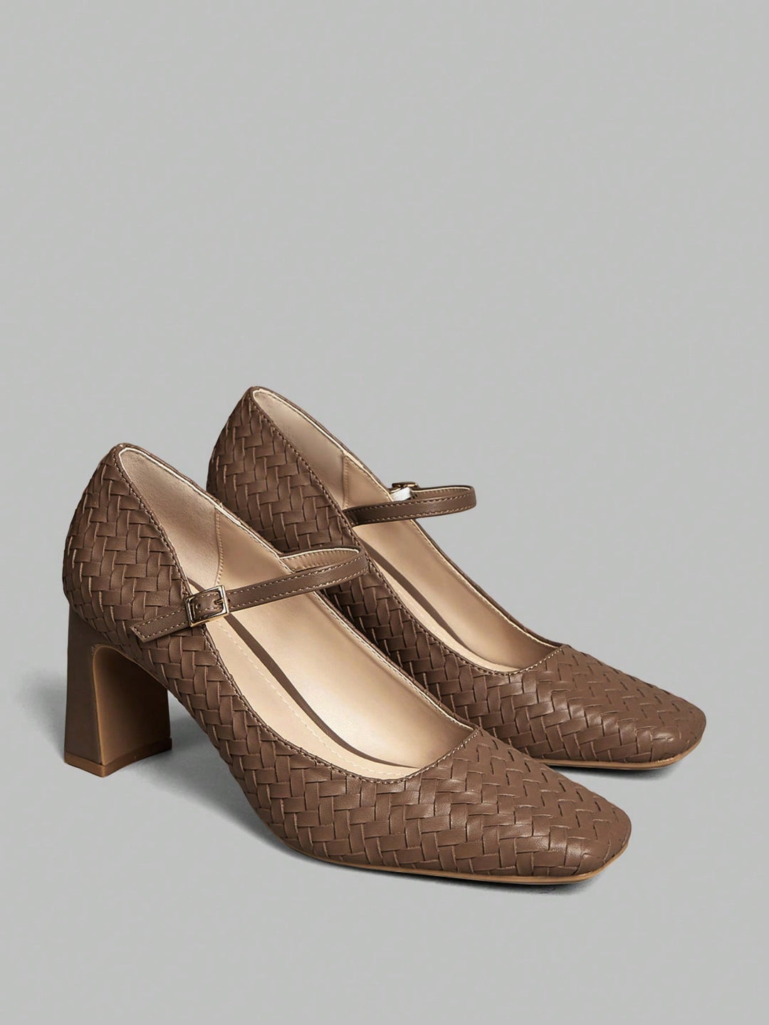Pantofi cu toc SHEIN, maro