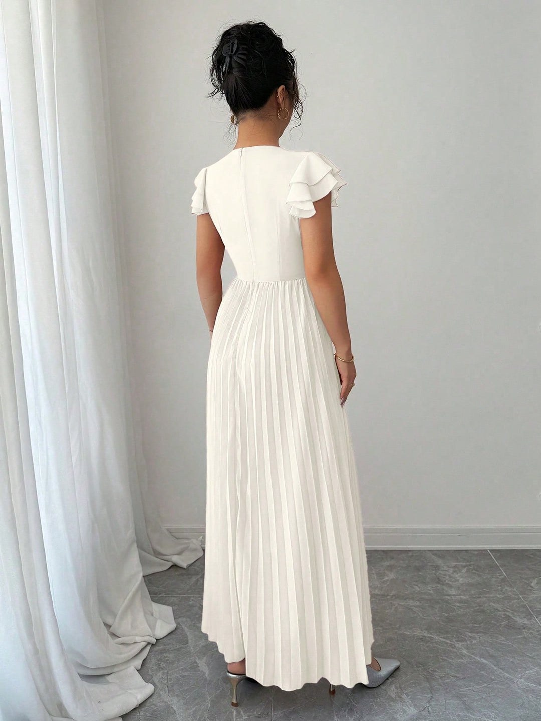Rochie maxi SHEIN, bej