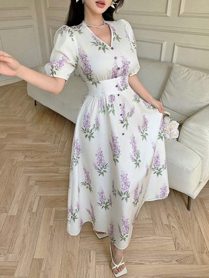 Rochie maxi SHEIN, crem