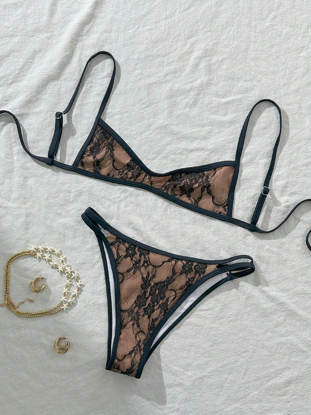 Set bikini SHEIN, negru