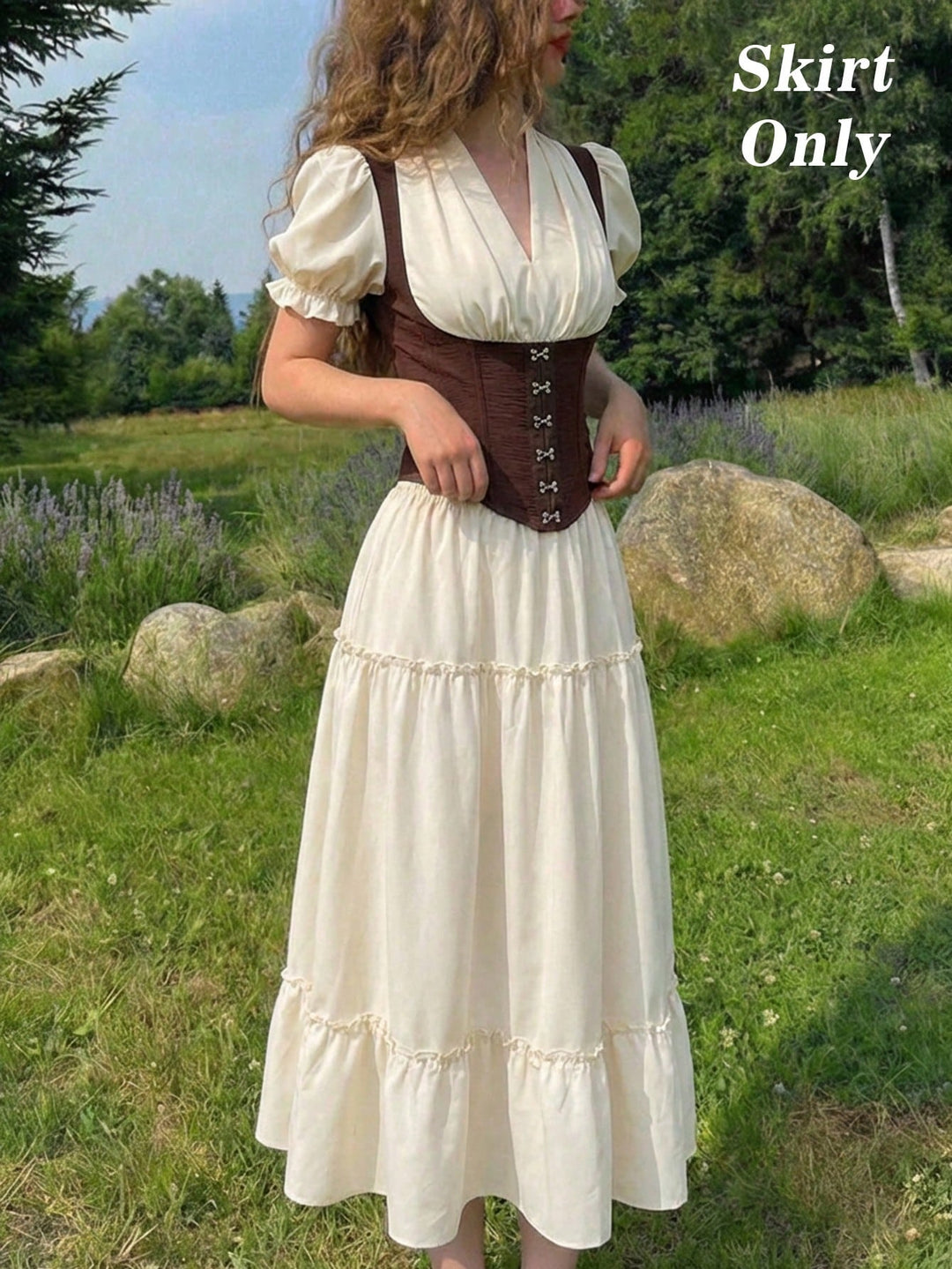 Fustă SHEIN, bej