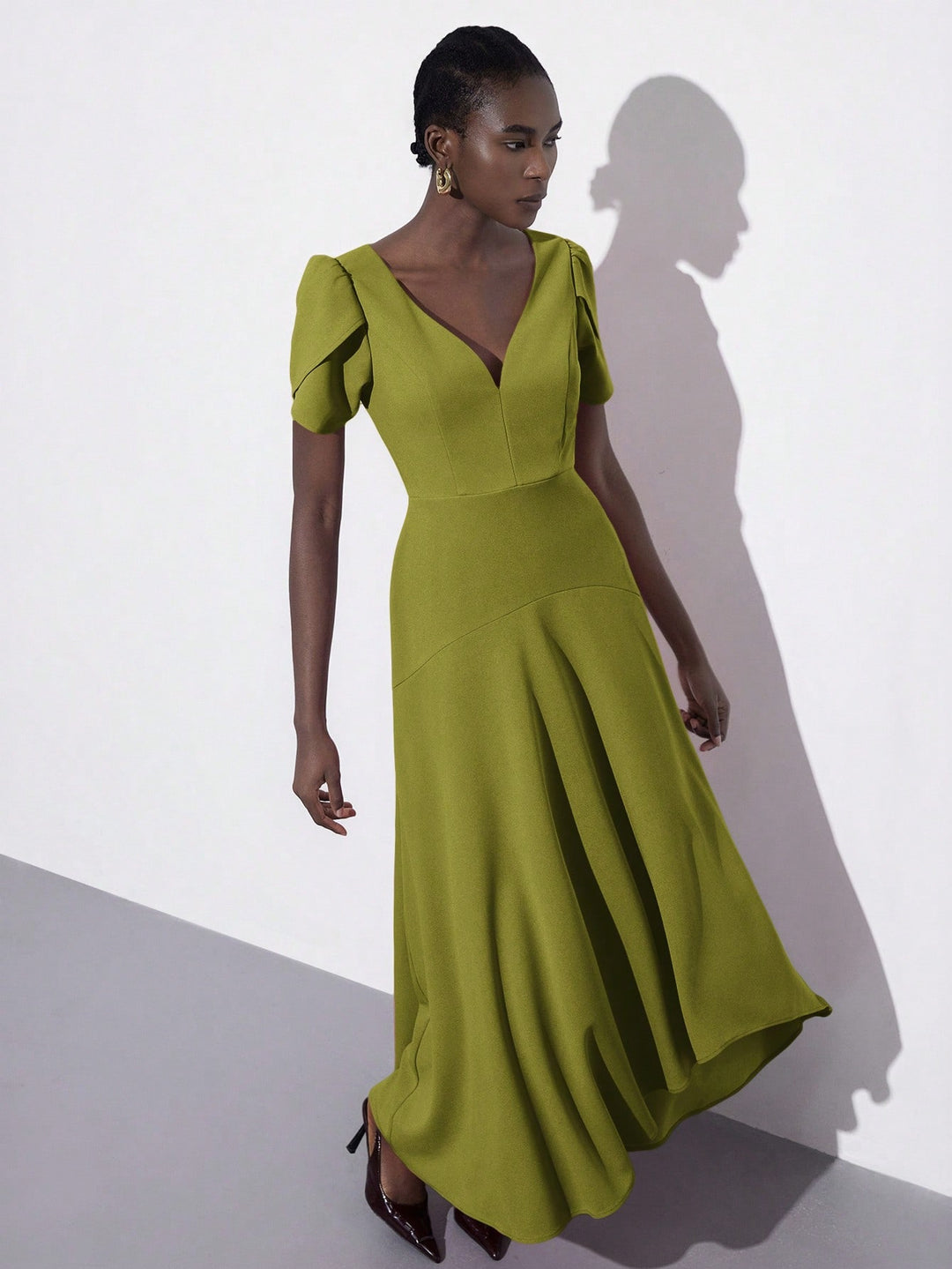 Rochie maxi SHEIN, verde