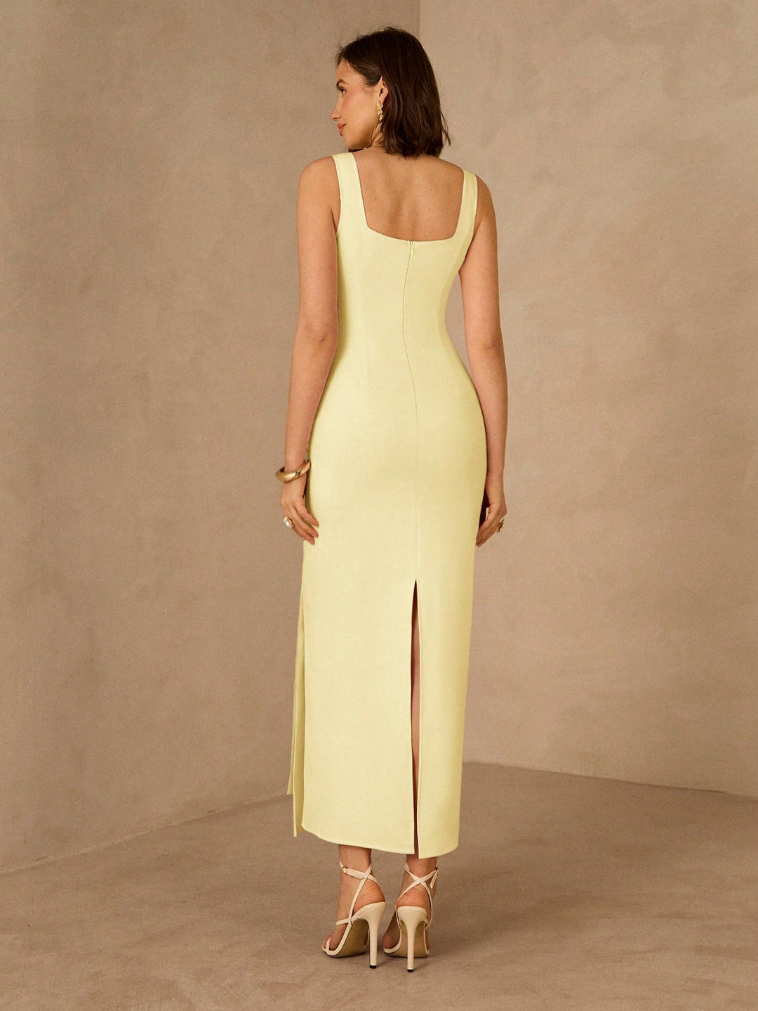 Rochie maxi SHEIN, galben