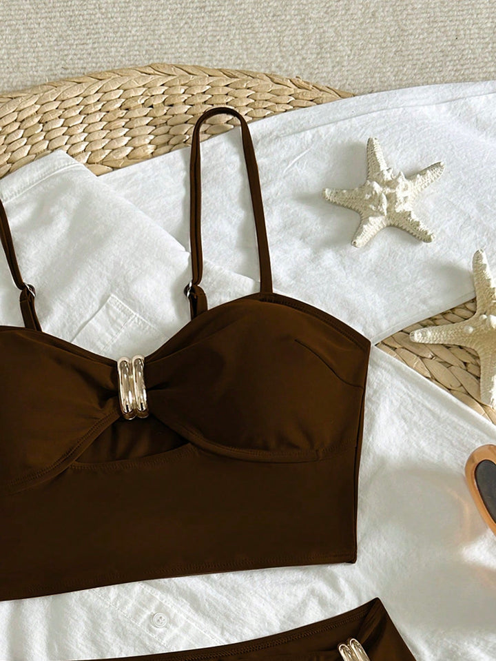 Set bikini SHEIN, maro