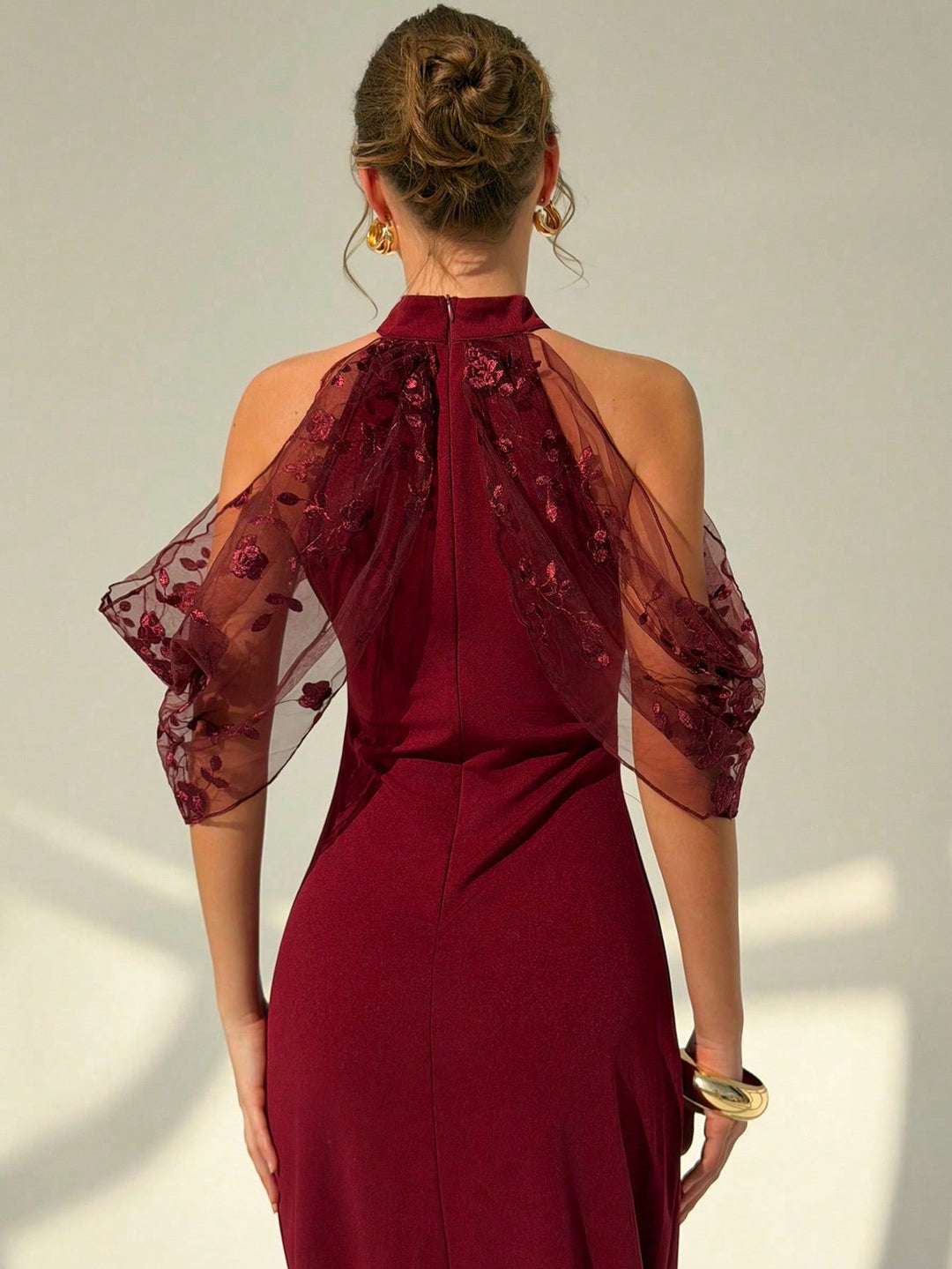 Rochie maxi SHEIN, vișiniu