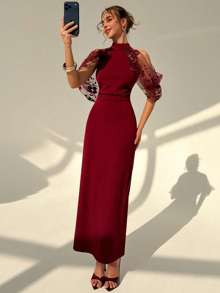 Rochie maxi SHEIN, vișiniu